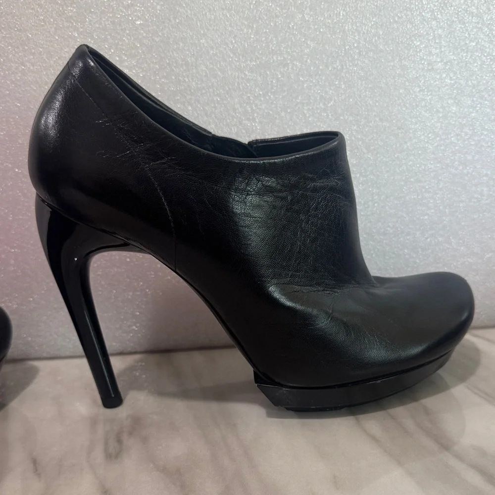 Balenciaga Sleek Black Ankle Booties size 7.5